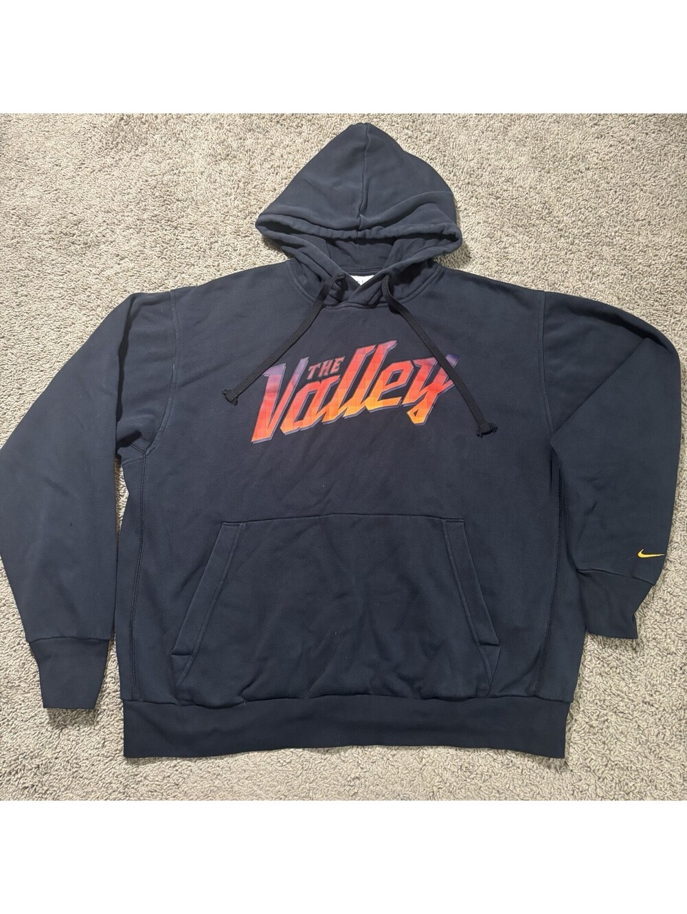 Nike Phoenix Suns The Valley City Edition Hoodie Sweatshirt Black Mens XL NBA